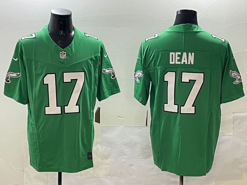 Men Philadelphia Eagles #17 Dean Green three generations 2025 Nike Vapor Limited NFL Jersey style 1